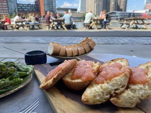 Tapas with a view!   at 21 Pinchos Fenix I in Rotterdam