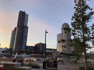 View from terrace✨  at 21 Pinchos Fenix I in Rotterdam