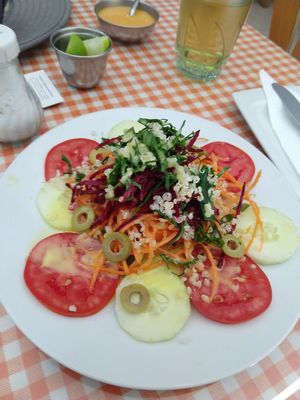 Mixed salad at Good Karma in Lima