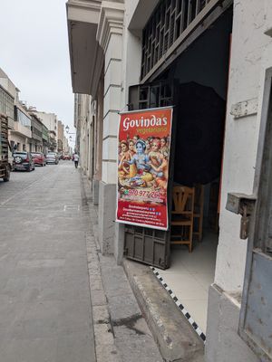 Entry to restaurant, May 2025 at Good Karma in Lima