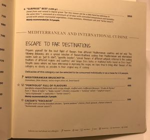 Mediterranean bruschetta is vegetarian at Era in Tirana