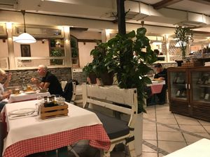 Indoor dining area at Era in Tirana