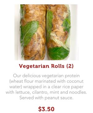 These are vegan 🌱 at Crispy Banh Mi in Charlotte