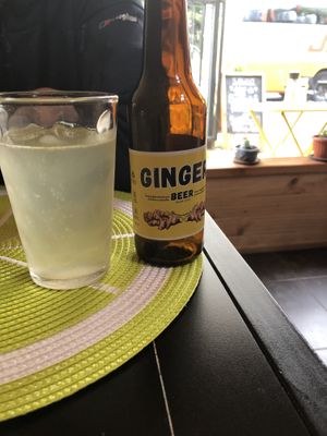 Ginger beer  at Vegan Garden in Pucon