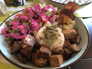 Protein bowl   at Vegan Garden in Pucon