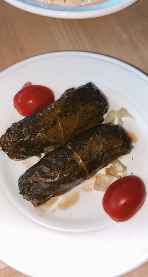 dolmades (stuffed grape leaves)  at Meza in Orlando