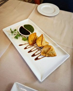 Vegetable samosa at Raas Indian Fusion in Lewes