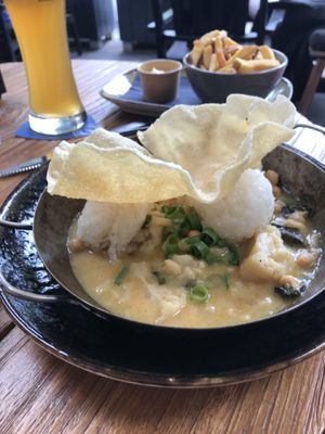 De curry (oké maar niet fantastisch)  at 't Boshuys in Best