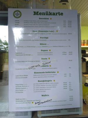Menu 1 at Ono Deli in Gluecksburg