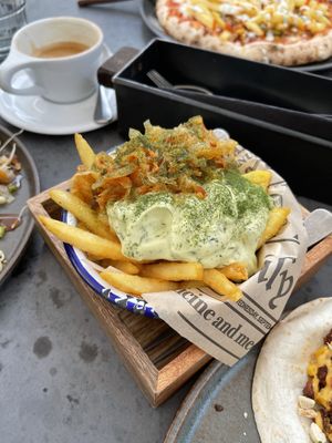 Kimchi fries at Kolm Tilli in Tartu