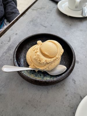 Coconut ice cream  at Kolm Tilli in Tartu