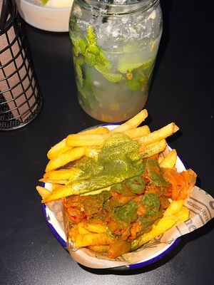 Vegan Kimchi fries 🤤  at Kolm Tilli in Tartu