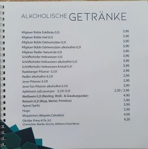 Alcoholic beverages  at Rumi's in Frankfurt