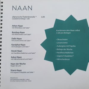 Naan at Rumi's in Frankfurt