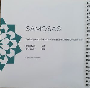 Samosas at Rumi's in Frankfurt