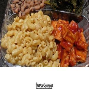 vegan soul food combo at A Taste of Life in Inglewood