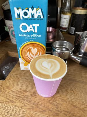 Oat Flat White at Fellside Coffee in Windermere