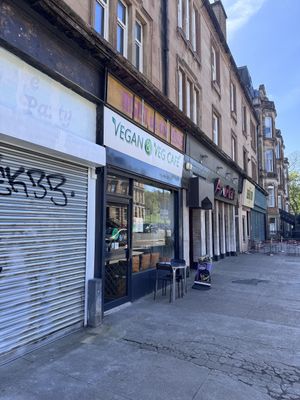 Hello   at Vegan and Veg Cafe in Glasgow
