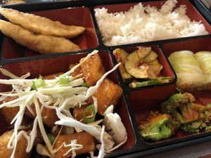 Tofu Lunchbox  at Seoul Mama in Bloomington