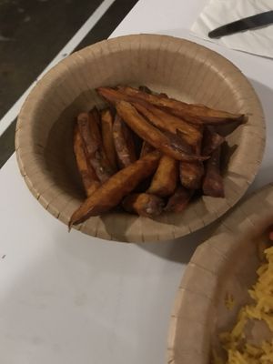 Sweet potato fries  at Fusca Vegan at The Neighbourhood  in Leamington Spa