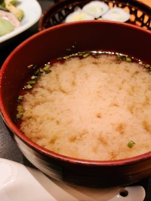 Miso soup at Kikuya in Stuttgart