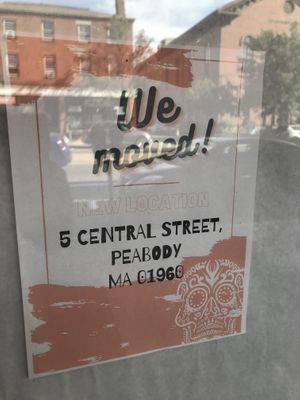 New location: 5 Central Street   at The NexMex Thing in Peabody