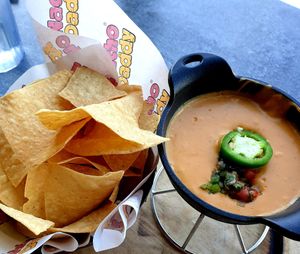 vegan queso ... never again at Nacho Daddy in Salt Lake City