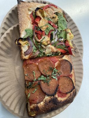 Slices  at Williamsburg Pizza in New York City