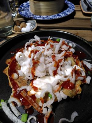 Amazing vegan Japanese pancake at The Electric in Cork