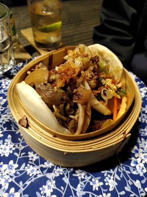 Delicious vegan bao buns at The Electric in Cork