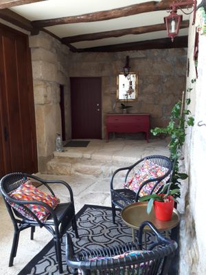 Mexican living room at Garden Cottage in Povoa De Lanhoso