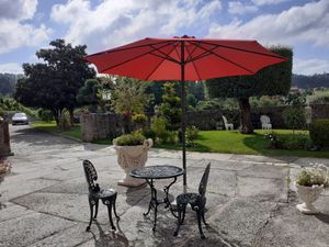 Terrace at Garden Cottage in Povoa De Lanhoso