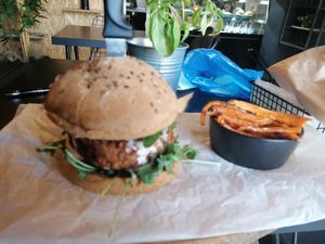 The burger at Dren in Skopje