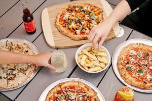 Pizza at Bowl Me Over in Brighton