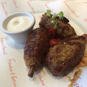 Vegan wings at Frankie & Benny's in Fareham