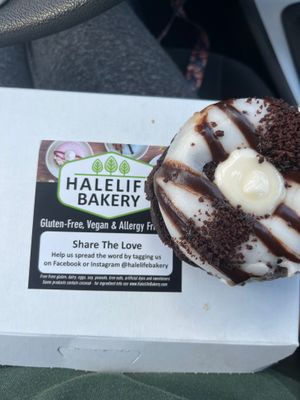 Oreo cheesecake donut w/ box  at HaleLife Bakery in Tampa