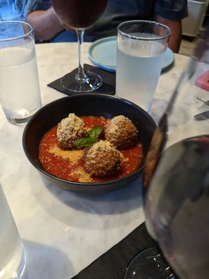Rice balls appetizer at Sestina in New York City