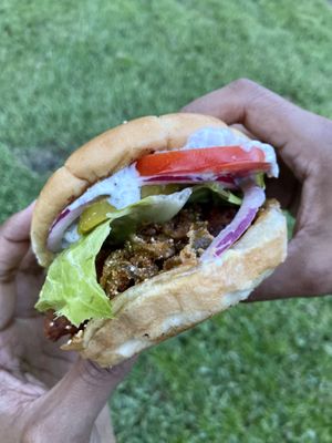 Vegan chicken at V's Diner in Casselberry