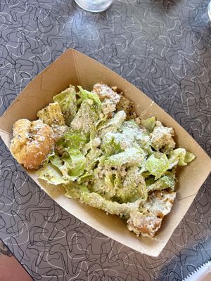 Small Caesar salad side  at V's Diner in Casselberry