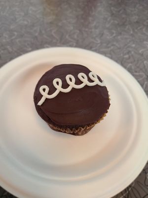 Chocolate cupcake with vanilla filling at V's Diner in Casselberry