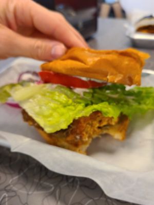 Chicken sandwich at V's Diner in Casselberry