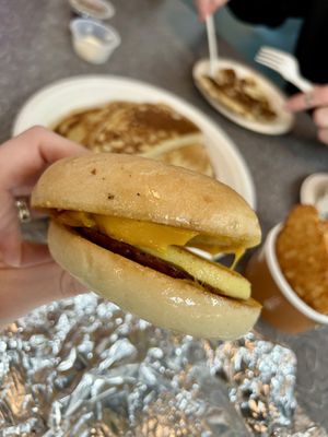 Bagel sandwich   at V's Diner in Casselberry