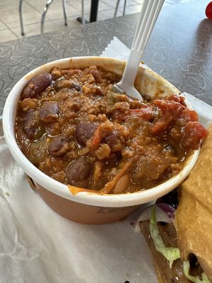 Chili! #Veganuary at V's Diner in Casselberry