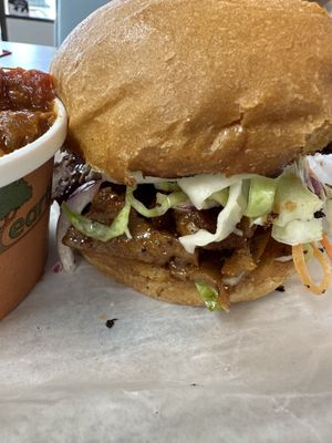 BBQ Sandwichh #Veganuary at V's Diner in Casselberry