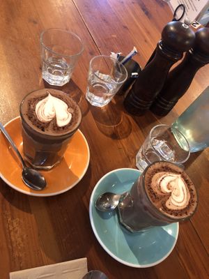 soy hot chocolates   at Botannix Studio Cafe in Botany