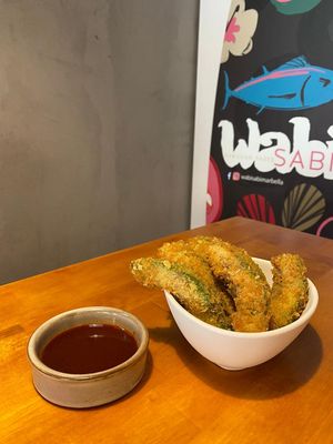 Snack de aguacate en tempura. at Wabi Sabi Hawaiian Taste in Marbella