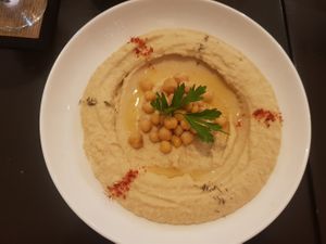 Hummus at Lighthouse in Karakol