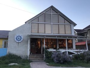 Outside of lighthouse  at Lighthouse in Karakol