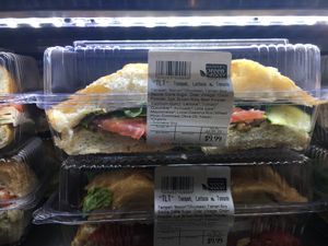 Vegan sandwich  at Natures Green Grocer Cafe in Peterborough
