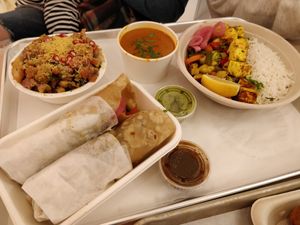 Kati roll, Pataka Chaat at Pataka Vegetarian Indian Food in New Haven